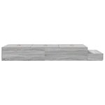 vidaXL Cadre de lit de rangement Gris Sonoma 90x200 cm