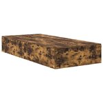 vidaXL Cadre de lit Chêne fumé 200 x 100 x 31 5 cm Bois d'ingénierie