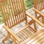 vidaXL Chaises pliables de jardin lot de 6 Bois d'acacia solide