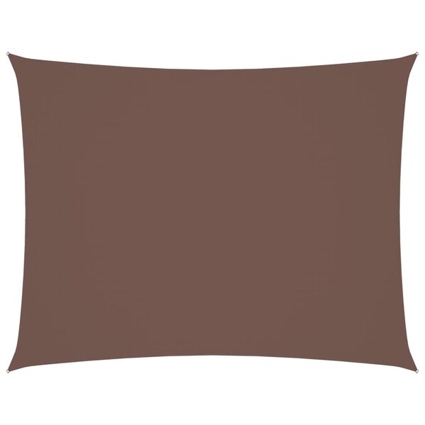 vidaXL Voile de parasol tissu oxford rectangulaire 2 5x4 m marron