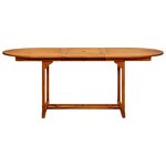 vidaXL Ensemble à manger de jardin 7 Pièces anthracite tissu bois massif