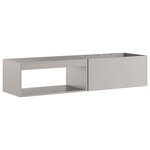 vidaXL Braise Marron 160 x 45 x 35 cm Acier résistant aux intempéries