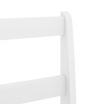 vidaXL Ensemble à manger Panama 5 Pièces blanc bois de pin massif