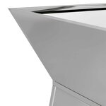 vidaXL Jardinière à pilier 2 Pièces Argent 35 x 35 x 73 cm