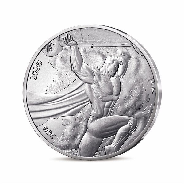 DC COMICS Monnaie de 10€ Argent SUPERMAN L'HOMME D'ACIER