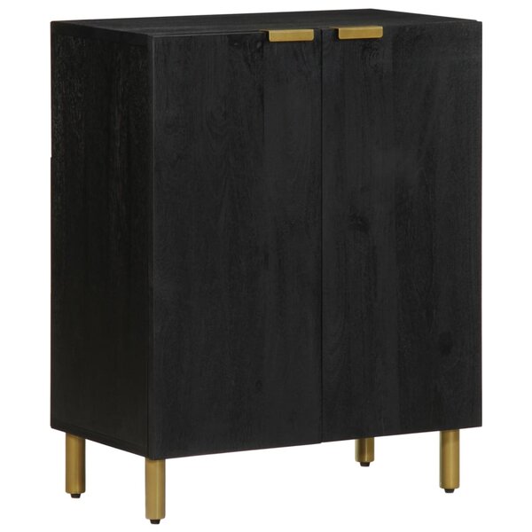 vidaXL Buffet noir 60x33x75 cm bois d'ingénierie