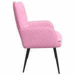 vidaXL Sofa 2 places Rose 115 x 61 x 87 cm Tissu
