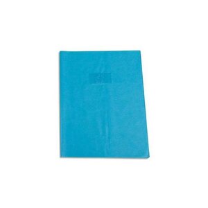 Protège-cahier Grain Cuir 20/100ème 24x32 bleu clair CALLIGRAPHE