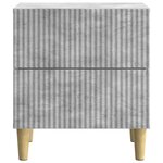 vidaXL Cabinet de chevet Gris béton 43 x 34 5 x 48 cm