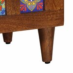 vidaXL Haut Armoire Noyer 60 x 33 5 x 100 cm Bois de mangue massif