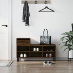 vidaXL Armoire à chaussures Chêne marron 102x36x60cm Bois d'ingénierie