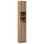 vidaXL Armoire de salle de bain chêne artisanal 32x25 5x190 cm