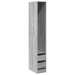 vidaXL Garde-robe sonoma gris 30x50x200 cm bois d'ingénierie