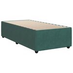 vidaXL Sommier à lattes de lit avec matelas Vert foncé 90x200 cm
