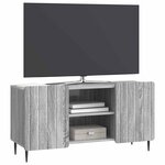 vidaXL Meuble TV 102 x 34 5 x 52 cm Sonoma gris Bois d'ingénierie