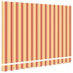 vidaXL Tissu de Remplacement de Store pour Cadre de 3.5x2 m Rayures Multicolores