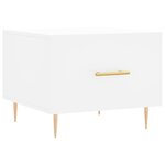 vidaXL Tables basses 2 Pièces blanc 50x50x40 cm bois d'ingénierie