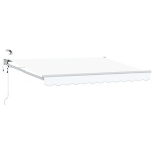 vidaXL Auvent rétractable électrique Blanc 3 x 2 5 m