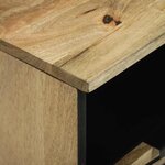 vidaXL Meuble TV Marron 100 x 33 x 46 cm bois de manguier massif