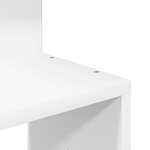 vidaXL Étagère d'angle murale blanc 32x32x127 5 cm bois d'ingénierie