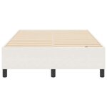 vidaXL Cadre de lit plateforme Crème 120 x 200 cm