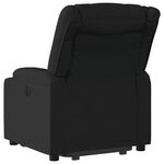 vidaXL Fauteuil inclinable noir tissu