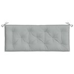 vidaXL Coussin de banc de jardin gris clair mélangé 120x50x7 cm tissu