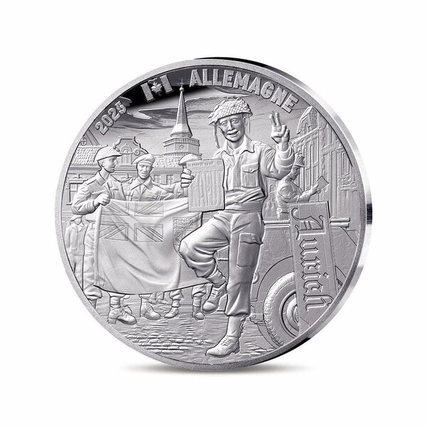 80 ans du V-E DAY Monnaie de 10€ Argent - Soldat Canadien