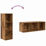 vidaXL Ensemble de meubles TV 3 Pièces Bois ancien 37 x 37 x 107 cm