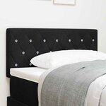 vidaXL Tête de Lit LED avec des lumières à LED Noir 90 cm Velours
