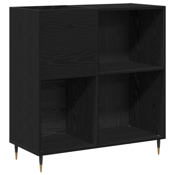 Meuble de rangement vidaXL Noir Chêne 84 5x38x89 cm Bois d'ingénierie