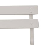 vidaXL Chaise de jardin pliante 2 Pièces Beige 42 x 46 x 82cm Acier