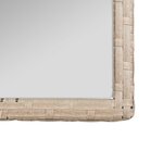 vidaXL Salon de jardin 4 Pièces avec coussins Résine tressée Beige