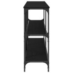 vidaXL Table console avec étagère Autre Chêne noir 180 x 30 x 75 cm
