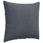 vidaXL Coussins de canapé 2 Pièces Gris foncé 50 x 50 cm