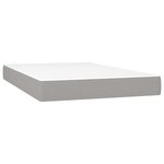 vidaXL Matelas de lit à ressorts ensachés fermeté moyenne Gris clair 120x200x20 cm