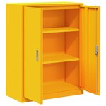 vidaXL Armoire de rangement Jaune moutarde 80 x 40 x 105 cm Acier