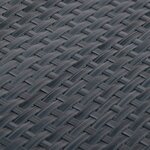 vidaXL Paravent de balcon anthracite 400x80 cm résine tressée