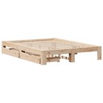 vidaXL Cadre de lit sans matelas 140x200 cm bois massif de pin