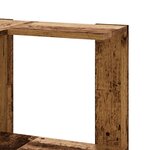 vidaXL Bibliothèque d'angle à 5 niveaux vieux bois bois d'ingénierie