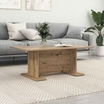vidaXL Table basse chêne artisanal 103 5 x 60 x 40 cm