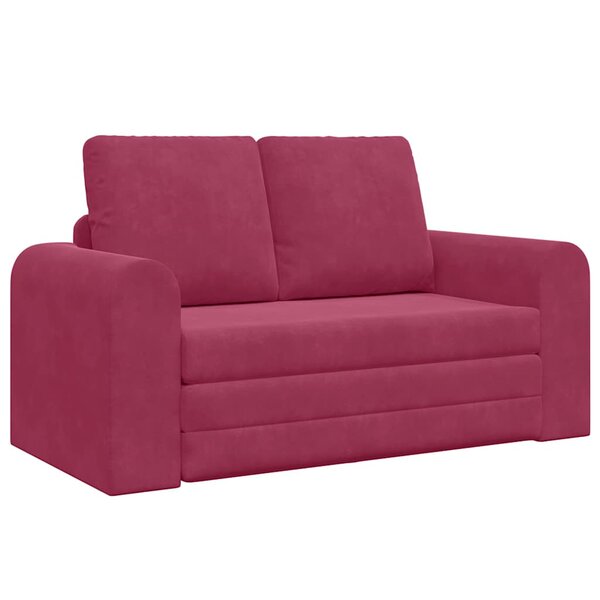 vidaXL Canapé-Lit Bordeaux 148 x 71 x 83 cm Velours