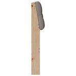 vidaXL Tête de lit capitonnée Taupe 90 cm Pin massif