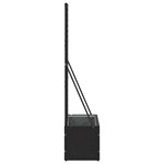 vidaXL Cache-pot de jardin Noir 70 x 30 x 135 cm Métal