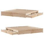 vidaXL Cadre de lit sans matelas 180x200 cm bois massif de pin