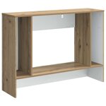 vidaXL Table console Rayé Chêne Artisanal 101 x 29 x 74 cm