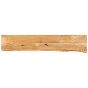 vidaXL Dessus de table à bord vivant 180x30x3 8cm bois massif manguier