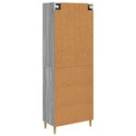 vidaXL Ensemble de Meubles 2 Pièces Sonoma gris 66 x 34 5 x 90 cm