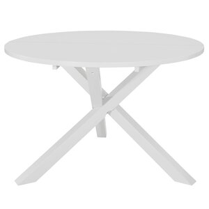 vidaXL Table à manger Blanc 120x75 cm MDF