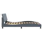 vidaXL Cadre de lit sans matelas gris foncé 140x190 cm velours